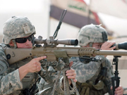 The world famous machine guns