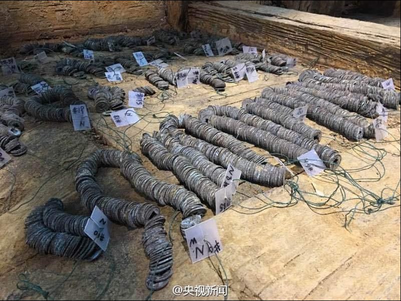 10 tons of copper coins unearthed in 2,000 years old ancient tomb