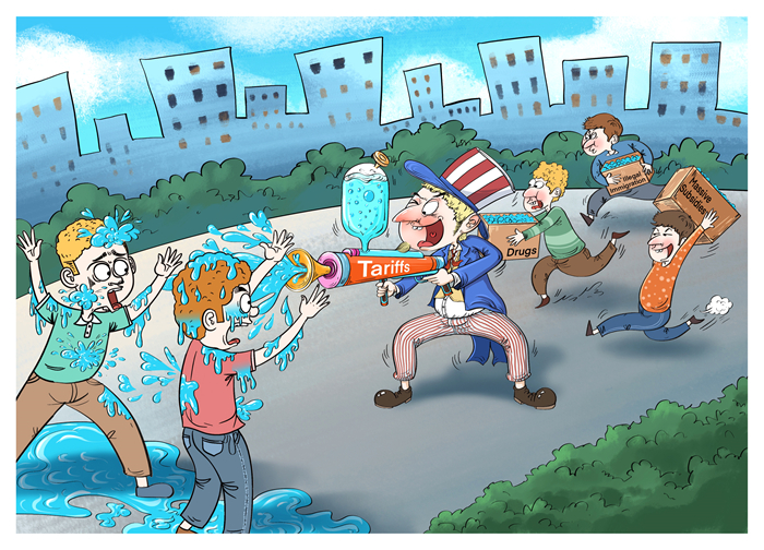 U.S. tariff move leads to lose-lose situation