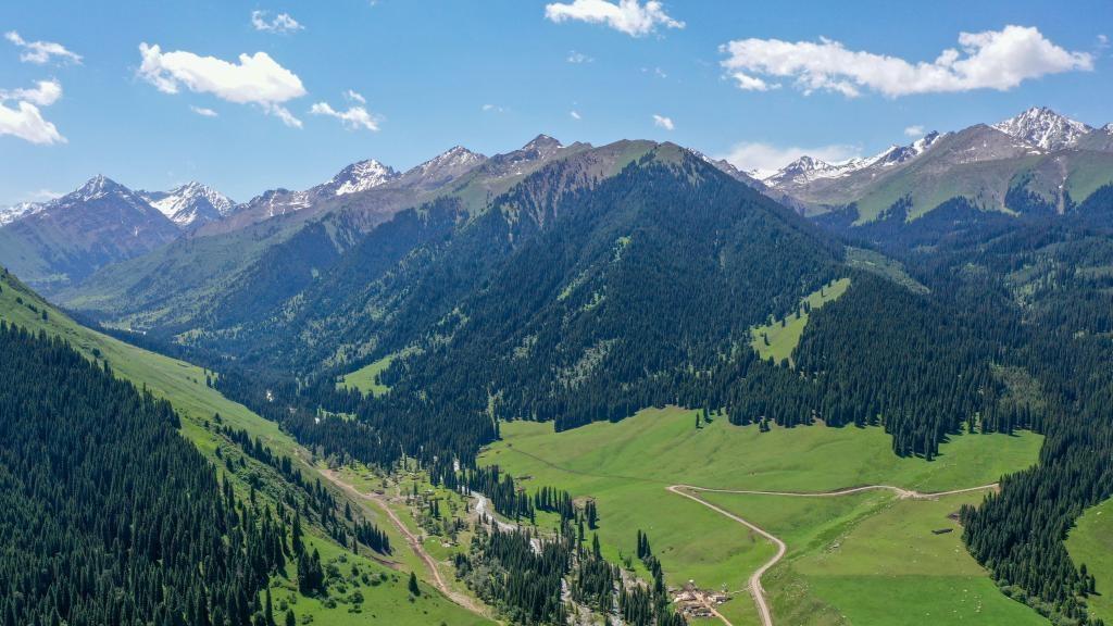 View of Tekes County in China's Xinjiang