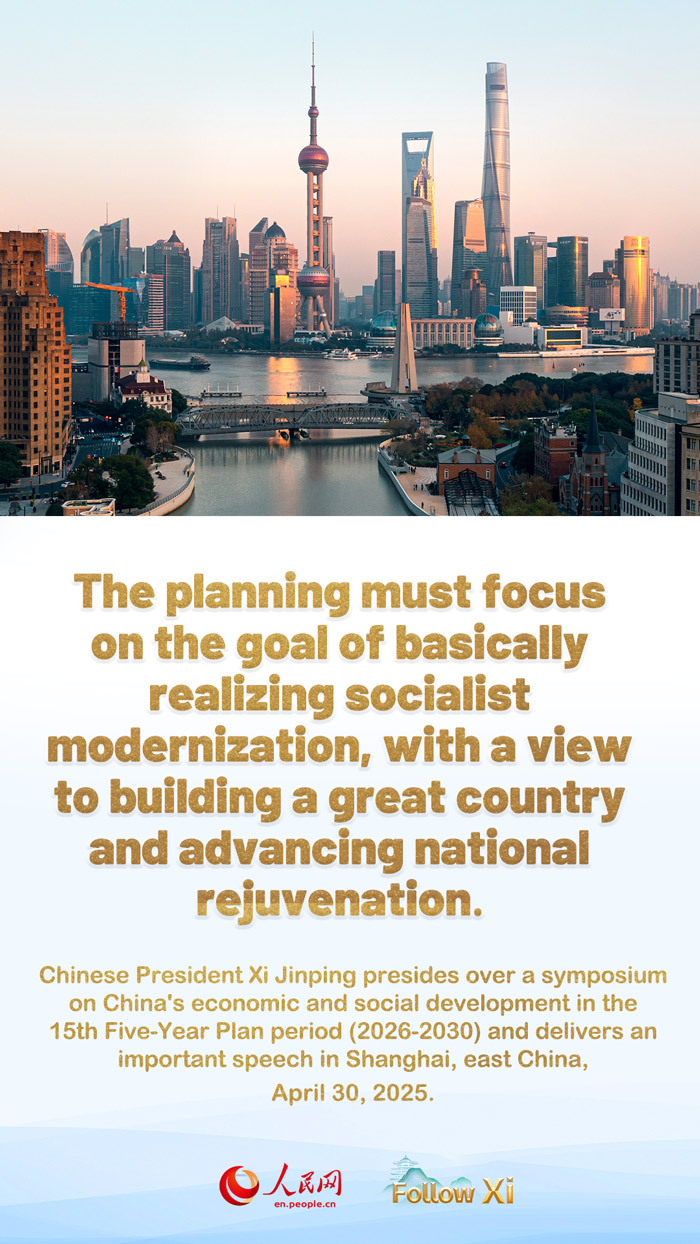 Posters: Xi stresses sound planning for economic, social development in 2026-2030