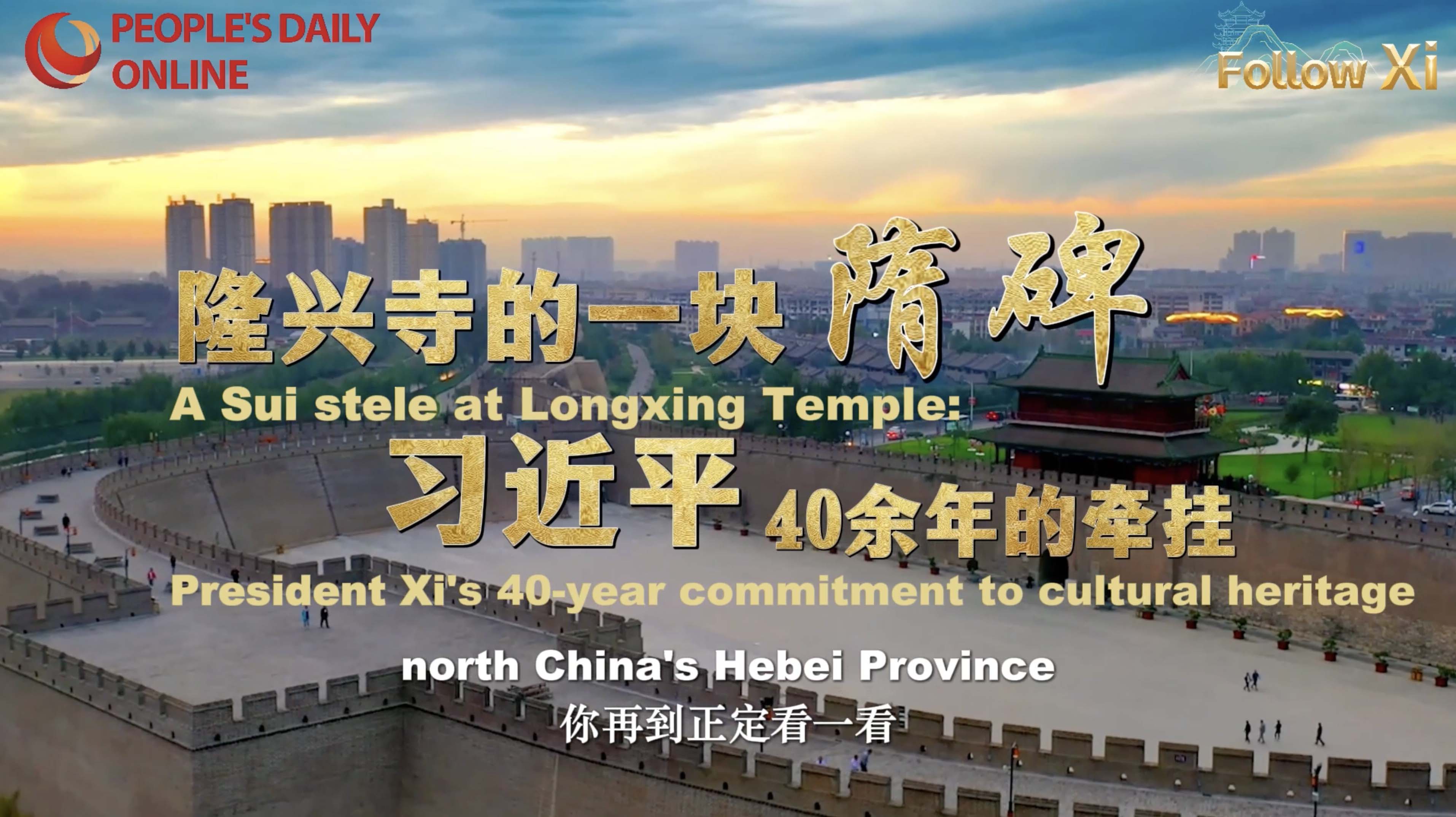 A Sui Stele at Longxing Temple: President Xi's 40-year commitment to cultural heritage